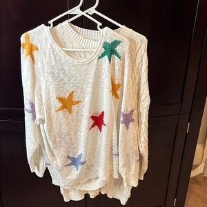 12th Tribe Ribbed Knit Sweater and Jodifl star sweater